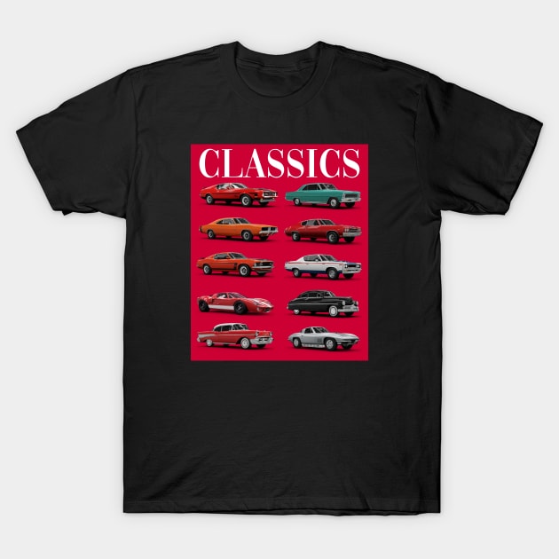 Classics Cars T-Shirt by cecatto1994